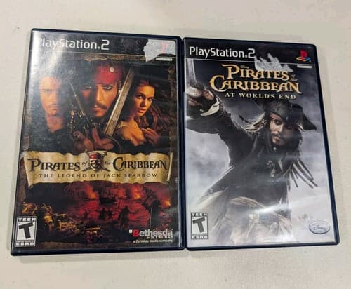 Sony PlayStation 2 PS2 game lot Pirates of the Caribbean at world's end Jack spa