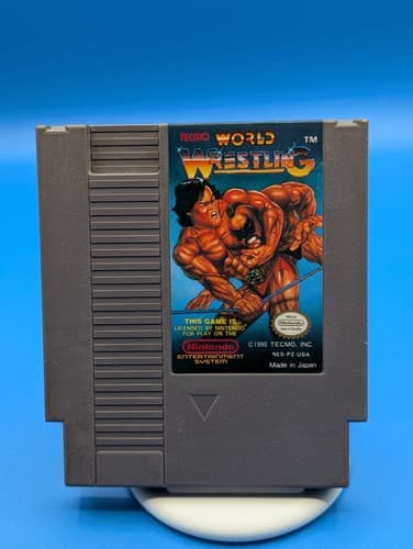 Tecmo World Wrestling Nintendo NES Game 1990 Tested Working Authentic Original