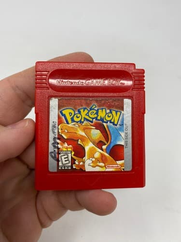Pokemon Red Version Nintendo Game Boy USA Cartridge Only DMG-APAE-USA Label Wear