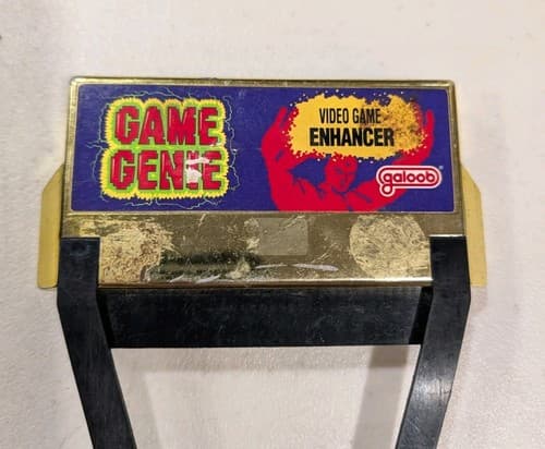 Galoob Gold Game Genie Nintendo NES Game Cartridge Adapter Enhancer Tested/Works — photo 2