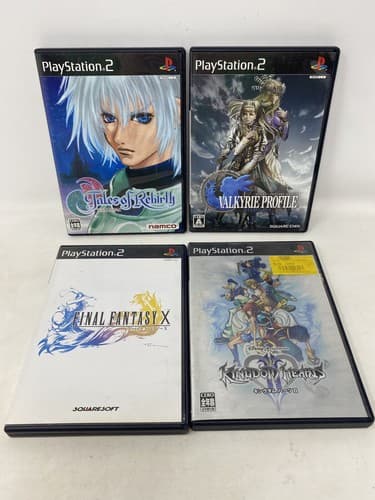 Japanese PS2 Tales of Rebirth Final Fantasy Kingdom Hearts Valkyrie NTSC-JP Lot