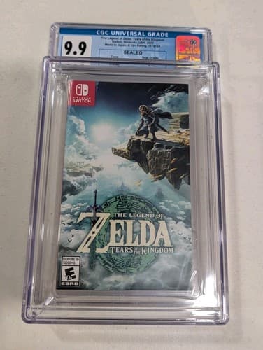 Zelda Tears of the Kingdom Nintendo Switch Sealed 1st Print CGC 9.9 A++ Graded