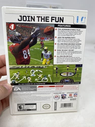 Nintendo Wii Video Game Lot Of 2 Games  Madden NFL 07 & 08 Ships Fast — photo 3