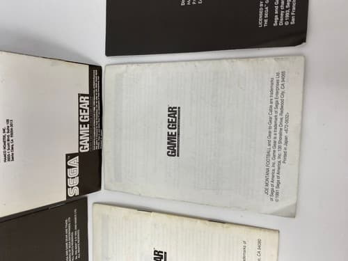 Lot of 5 Sega Game Gear MANUALS ONLY Ms Pacman Columns Joe Montana Aladdin — photo 9