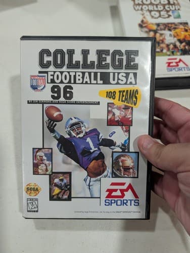 Lot Of 4 Sega Genesis Football/Rugby Games - Joe Montana, College — photo 9