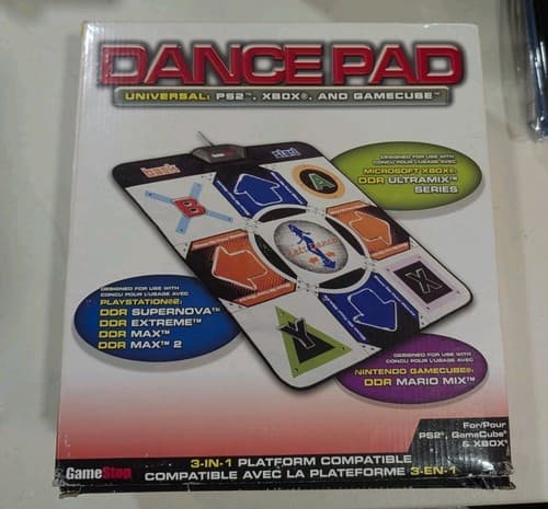 Gamestop UNIVERSAL DANCE MAT PS2 GameCube DDR Revolution Lets Dance 