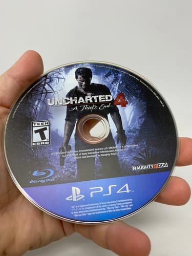 Uncharted 4 A Thief's End (PS4) PLAYSTATION 4 DISC ONLY TESTED — photo 3