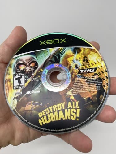Destroy All Humans 1 and 2 Microsoft Xbox Loose Cleaned & Tested — photo 4