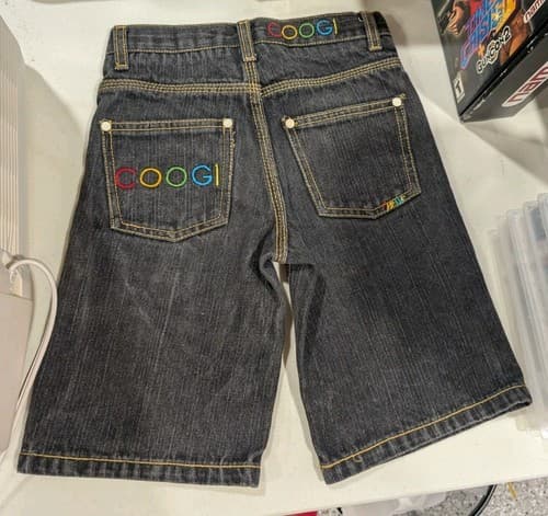 Coogi Kids Size 4 Black Stone Washed Jean Shorts Boys  — photo 2