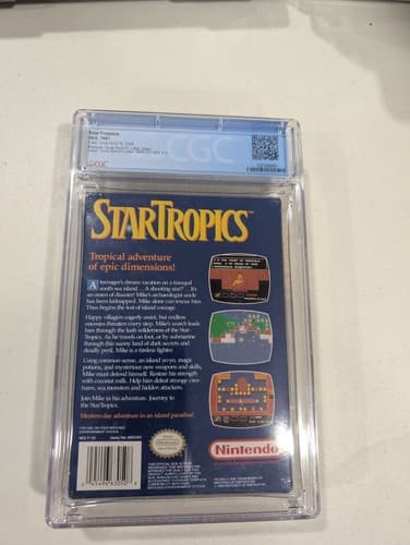 Star Tropics Startropics Nintendo NES CGC Graded 9.0 CIB - 9.8 Cart, 9.2 Box! — photo 4
