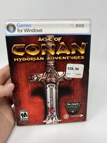 Age of Conan Hyborian Adventures Games for Windows PC DVD Rate M 17+