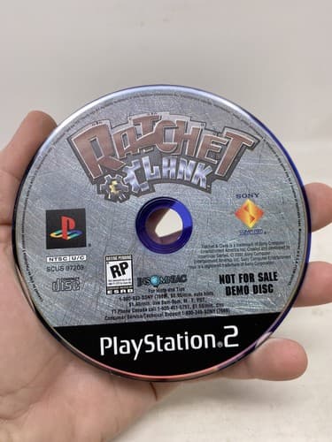 Rare Ratchet & Clank Rippin' The Galaxy A New One Demo Disc NFR Sony PS2 — photo 2