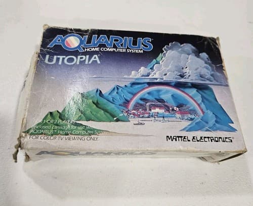 Utopia Mattel Aquarius Computer Video Game With Rough Box