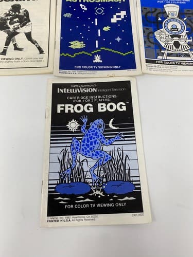 Lot of 7 Intellivision Mattel Activision Game / Console Manuals only — photo 2