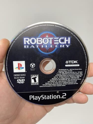 Robotech: Battlecry (Sony PlayStation 2, 2002) Disc Only. Tested!