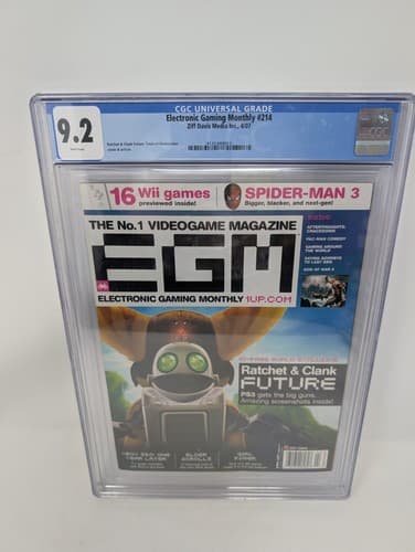 Electronic Gaming Monthly #214 CGC 9.2 Graded - Ratchet Clank Future