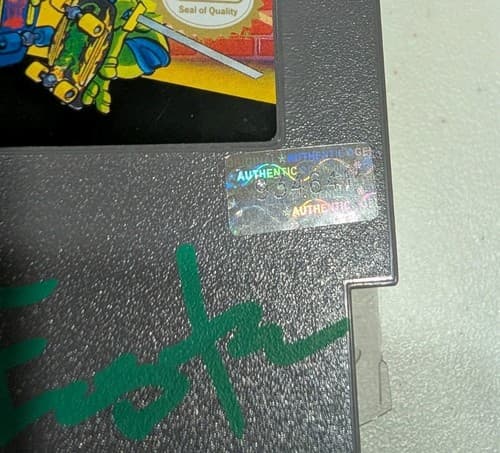 Kevin Eastman Signed Teenage Mutant Ninja Turtles NES Game W/ COA - Cartridge  — photo 4