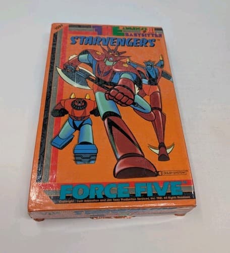 STARVENGERS VHS FORCE FIVE FHE BIG BOX CARTOON TOEI 1981 RARE OOP