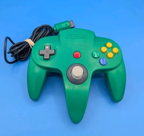 Nintendo 64 N64 Green Controller Tested Authentic Hall Effect Stick OEM