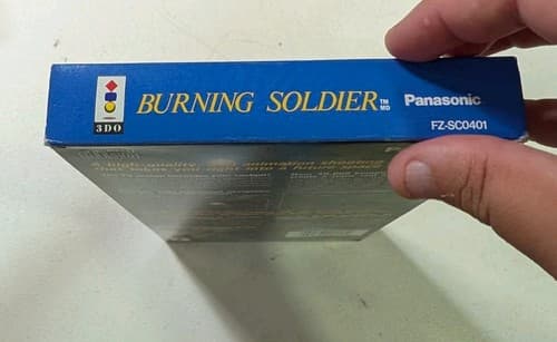 Burning Soldier (3DO, 1994) Long Box w/ Disc & Jewel Case - No Manual - Tested  — photo 3