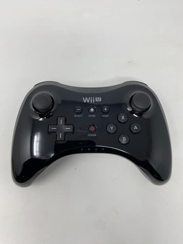 Nintendo Wii U Pro Controller Black WUP-005 OEM Official - READ