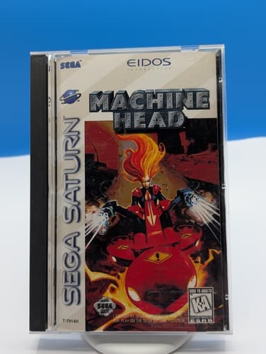 Machine Head (Sega Saturn Eidos 1996) CIB Complete with Reg Card Tested & Works!