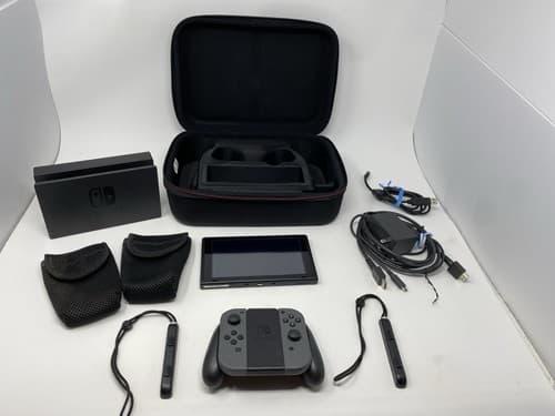 Nintendo Switch HAC-001-01 Pristine With Large Carrying Case and Accessories