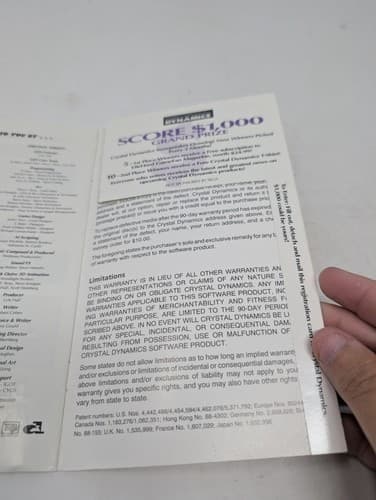 GEX (Sega Saturn, 1995) *Manual Only *No Game Or Case — photo 3