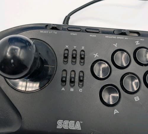 Sega Genesis Arcade 6 Button Stick Controller MK-1627 Read — photo 3