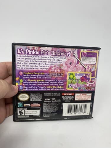 My Little Pony Pinkie Pie's Party Nintendo DS Complete CIB Game Case Manual THQ — photo 5