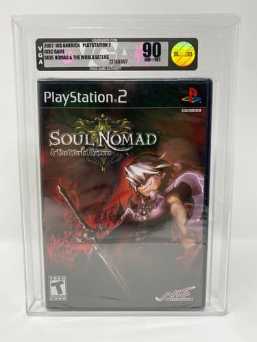 NEW * VGA 90 GRADED Soul Nomad and the World Eaters PLAYSTATION 2 PS2 NIS