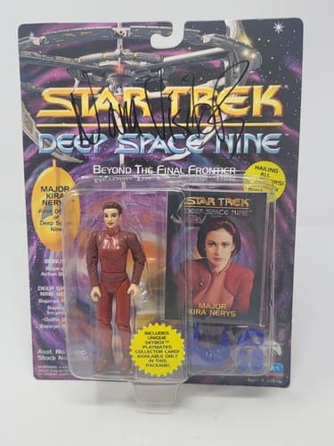 STAR TREK DEEP SPACE NINE KIRA NERYS Action Figure Signed NANA VISITOR Playmates
