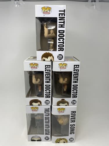 Funko Pop Doctor Who Eleventh Tenth River Song Guitar 220 221 236 296 357 Lot 5 — photo 8