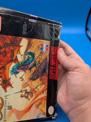 SNES: Ys III Wanderers from Ys III - Super Nintendo, Game, Box, Manual  — photo 3