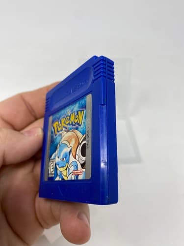 Pokemon Blue Version Nintendo Game Boy Cartridge Only Glitchy Sprites Parts Repa — photo 5