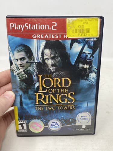 Lord of the Rings The Two Towers PS2 PlayStation 2 Greatest Hits Complete CIB
