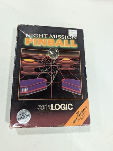 AT-PB1 Night Mission Pinball Atari Cassette Atari 400, 600XL, 800, 800XL, 1200XL