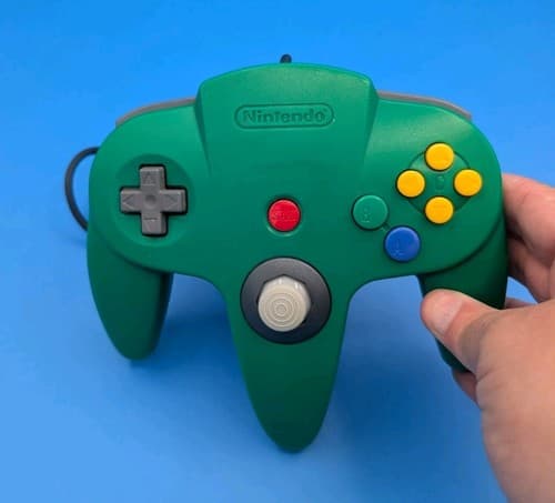 Nintendo 64 N64 Green Controller Tested Authentic Hall Effect Stick OEM — photo 2