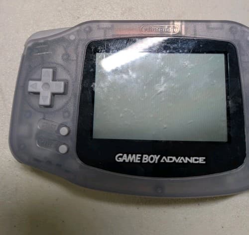 Nintendo Game Boy Advance GBA Clear Glacier Handheld Console Tested & Working — photo 2