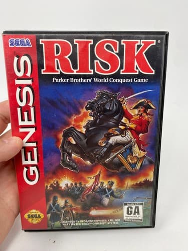 Risk Sega Genesis Complete CIB Game Manual Case Authentic
