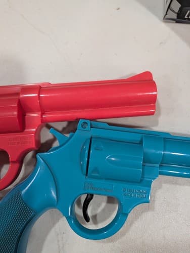 Lethal Enforcers Blue & Pink Gun Controllers Justifier Sega Genesis TESTED — photo 6
