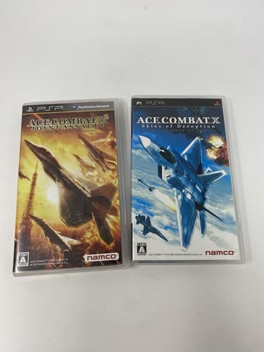 PSP Ace Combat X Skies of Deception & X2 Joint Assault Sony Playstation NTSC-J