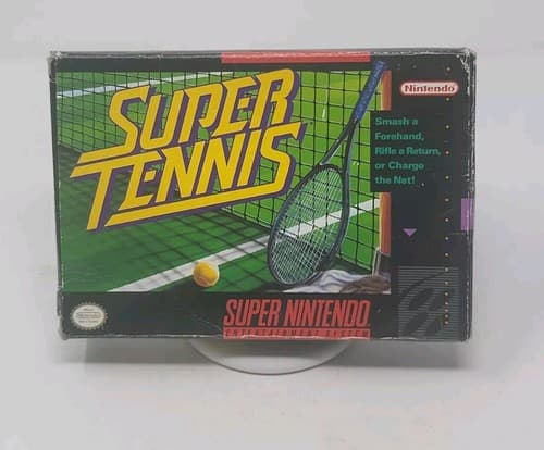 Super Tennis (Super Nintendo Entertainment System, 1991) With Box - No Manual