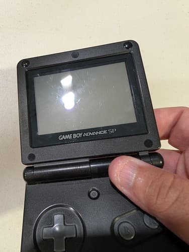 Nintendo Game Boy Advance SP Handheld Gaming System (AGS-001) Black w/ Stickers — photo 4