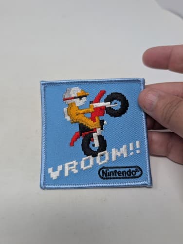 Excitebike Promo Patch Vroom Nintendo Promo Rare Blue