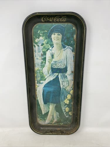 Vintage 1973 Coca-Cola Advertising Metal Serving Tray 19”x8.5” Ships Fast — photo 2
