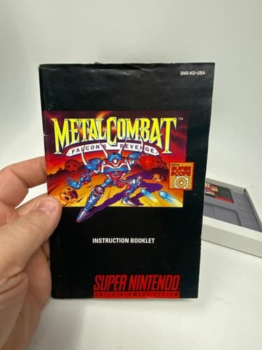 Metal Combat Falcon's Revenge Super Nintendo SNES CIB Manual Tested NM — photo 8