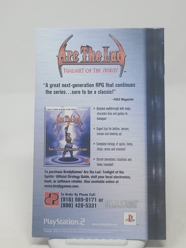 Arc the Lad: Twilight of the Spirits (Sony PlayStation 2, 2003) PS2 Cib Complete — photo 5