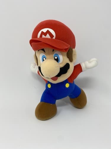Rare 2008 Nintendo Popco Corgi Super Mario Bros. 8” Mario Running Plush Toy N64