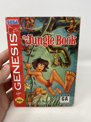 Sega Genesis Disney's The Jungle Book Complete w/Cartridge, Box & Manual